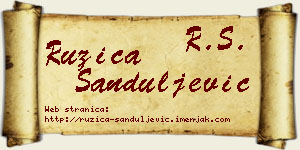 Ružica Sanduljević vizit kartica